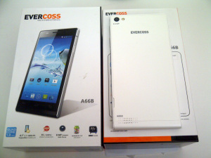 Evercoss A66B Dual SIM Card, Quad Core 1GB RAM